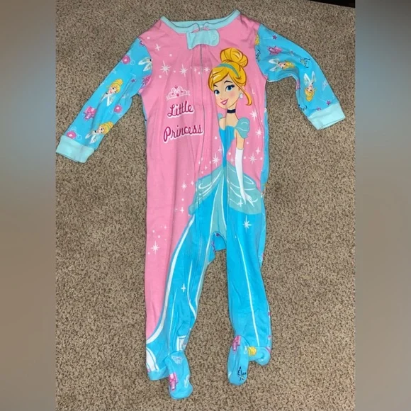 Disney Pajamas Disney Baby Size 36 Months Cinderella Princess Footie Pajamas Poshmark